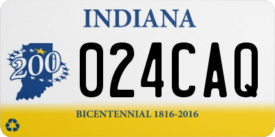 IN license plate 024CAQ