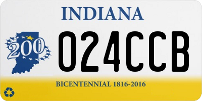 IN license plate 024CCB