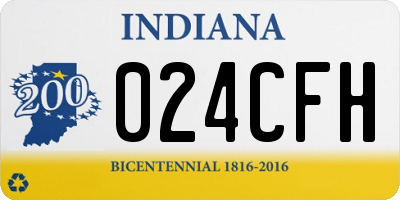 IN license plate 024CFH