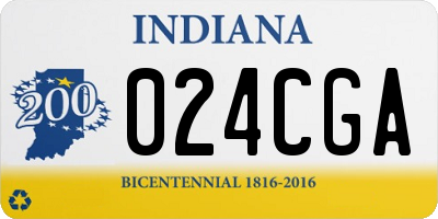 IN license plate 024CGA