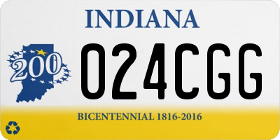IN license plate 024CGG