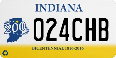 IN license plate 024CHB