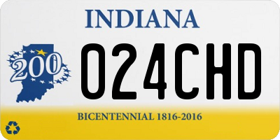 IN license plate 024CHD