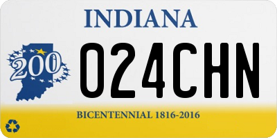 IN license plate 024CHN