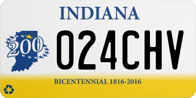 IN license plate 024CHV