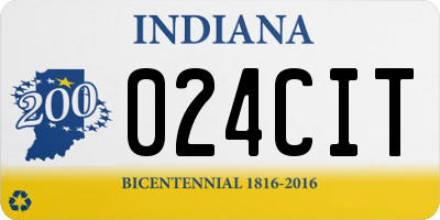 IN license plate 024CIT