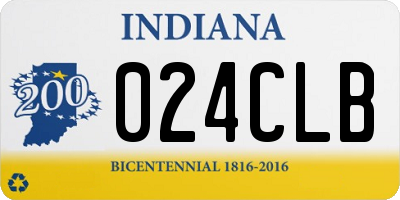 IN license plate 024CLB
