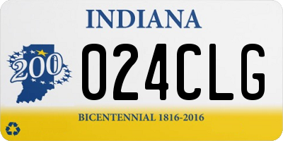 IN license plate 024CLG