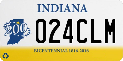 IN license plate 024CLM