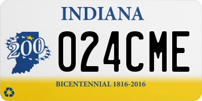 IN license plate 024CME
