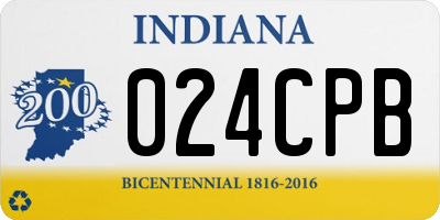 IN license plate 024CPB