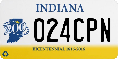 IN license plate 024CPN