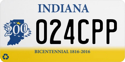 IN license plate 024CPP