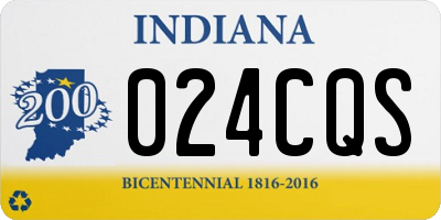 IN license plate 024CQS