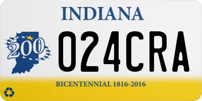 IN license plate 024CRA