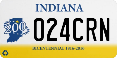 IN license plate 024CRN