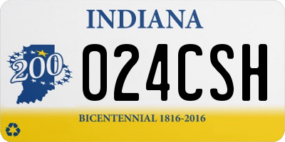 IN license plate 024CSH