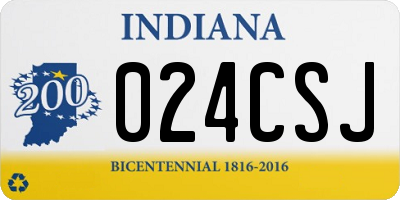IN license plate 024CSJ
