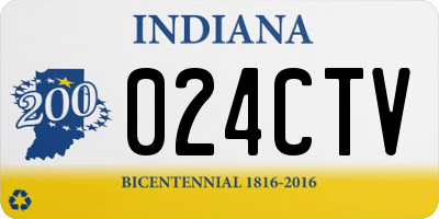 IN license plate 024CTV