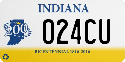 IN license plate 024CU