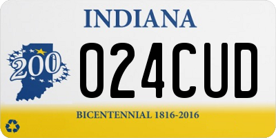 IN license plate 024CUD
