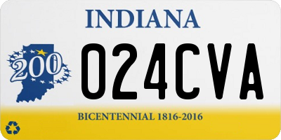 IN license plate 024CVA