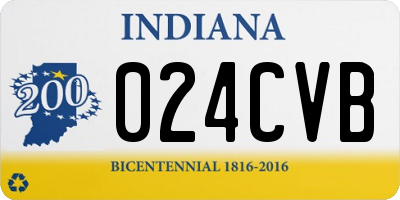 IN license plate 024CVB