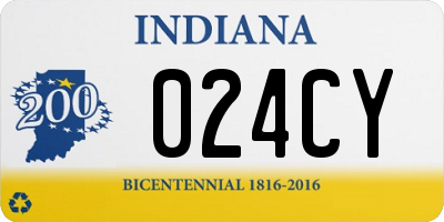 IN license plate 024CY