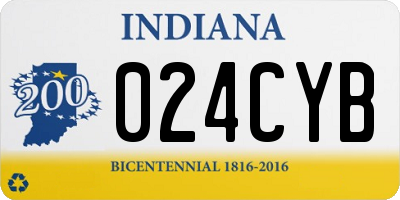 IN license plate 024CYB