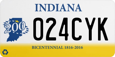 IN license plate 024CYK