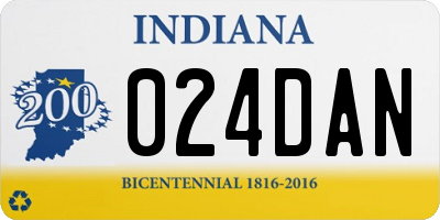 IN license plate 024DAN