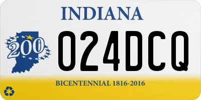 IN license plate 024DCQ