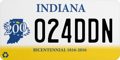 IN license plate 024DDN
