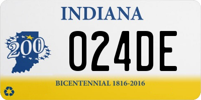 IN license plate 024DE