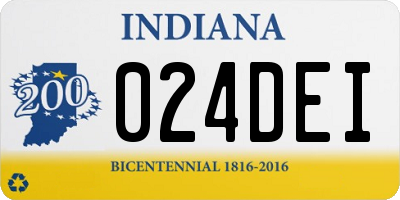 IN license plate 024DEI