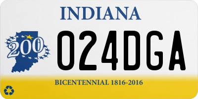 IN license plate 024DGA