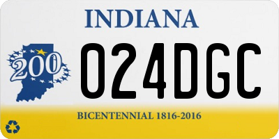 IN license plate 024DGC