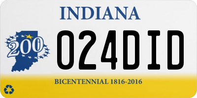 IN license plate 024DID
