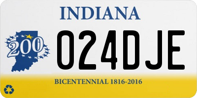 IN license plate 024DJE
