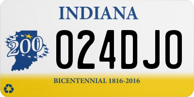 IN license plate 024DJO