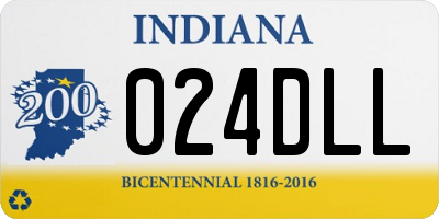 IN license plate 024DLL