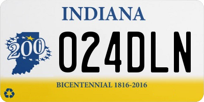 IN license plate 024DLN