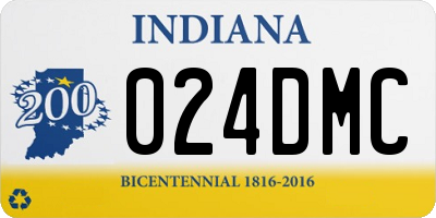 IN license plate 024DMC