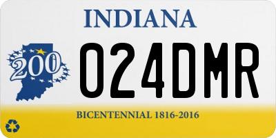 IN license plate 024DMR