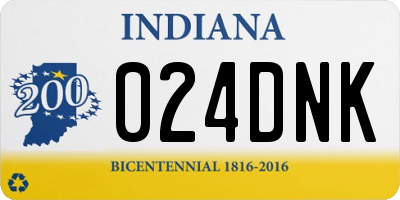 IN license plate 024DNK