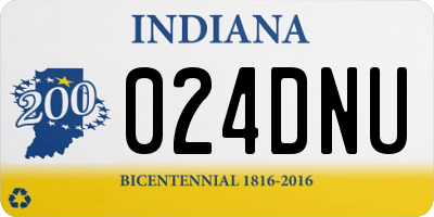 IN license plate 024DNU