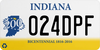 IN license plate 024DPF