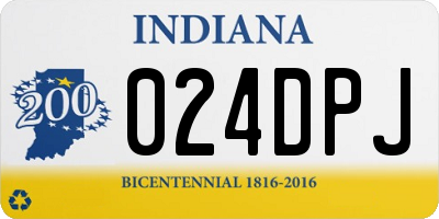 IN license plate 024DPJ