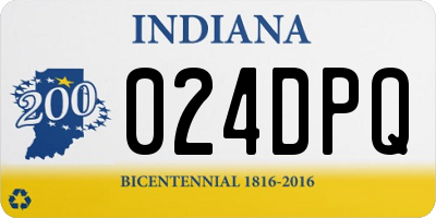IN license plate 024DPQ