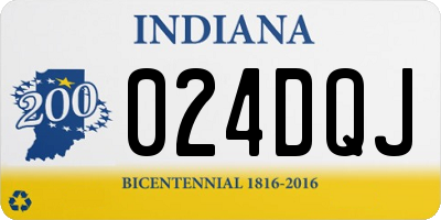 IN license plate 024DQJ